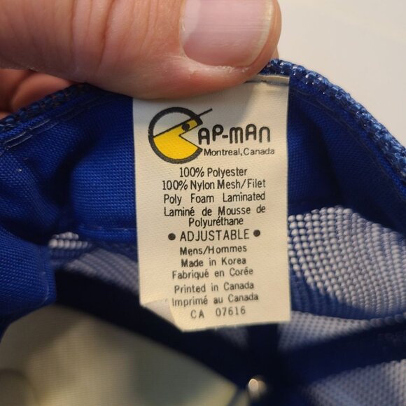 Vintage 90s Trucker Hat Fishing Patch Foam/ Mesh Adjustable Hat - Picture 7 of 7